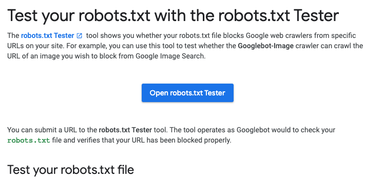 robot txt tester