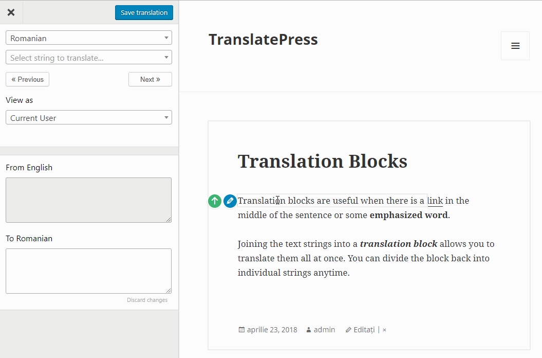 example translate press
