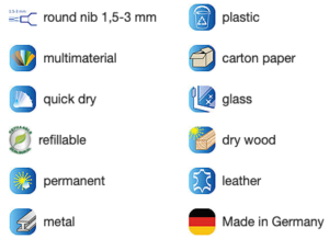 edding 300 permanent marker specifications