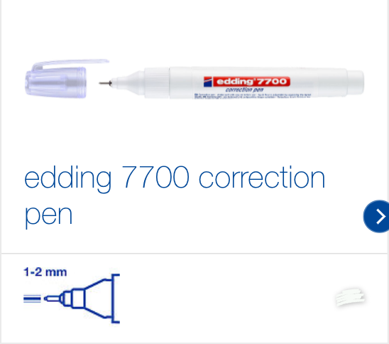 edding 7700 correction pen